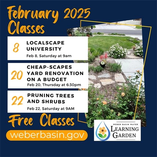 Weber Basin February Classes