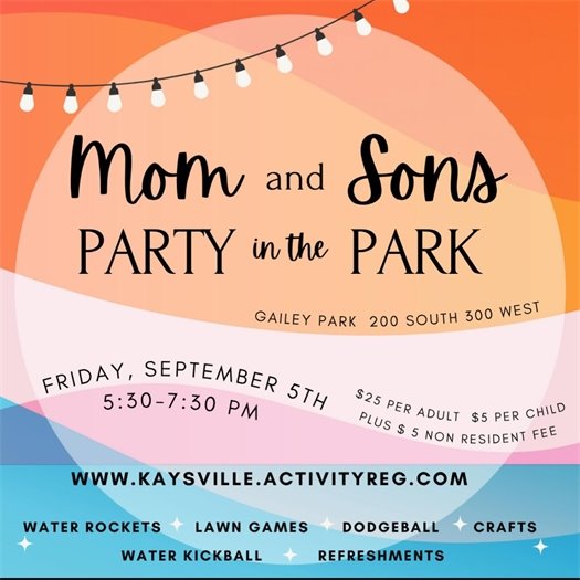 Moms & Sons Party in the Park
