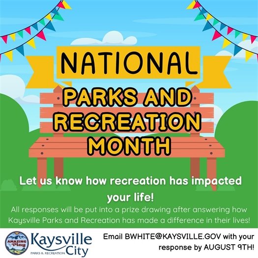 Parks & Rec Month - Let us Know!