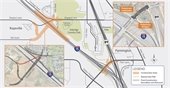 I-15 Shepard Lane Interchange Map
