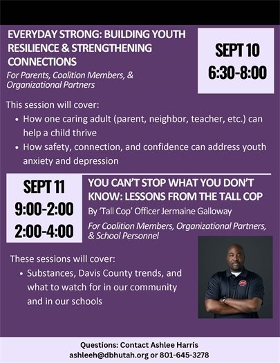 Communities That Care Fall 2024 Prevention Workshops