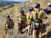 Firefighters Rope Rescue Training
