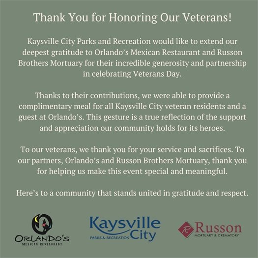 Thank you - Veterans Day