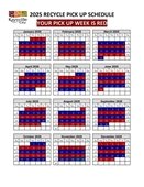 2025 Recycling Calendar