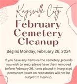 Kaysville Cemetery Cleanup