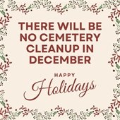 No Cemetery Cleanup in December