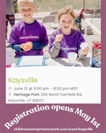 Kaysville Children's Entrepreneur Market 2025