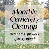 Monthly Cemetery Cleanup