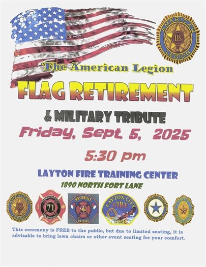 American Legion US Flag Retirement and Military Tribute