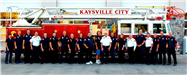 Fire Department staff in front of fire truck