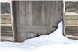 Snow in a doorway