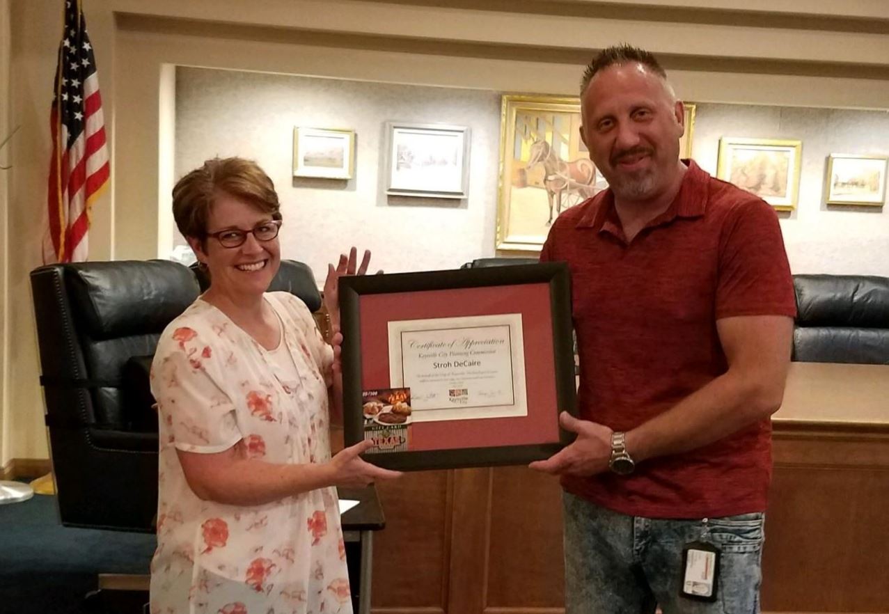 Stroh and Mayor Witt Swearing In