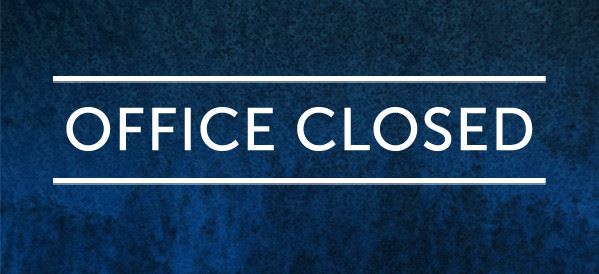 Office Closed Sign