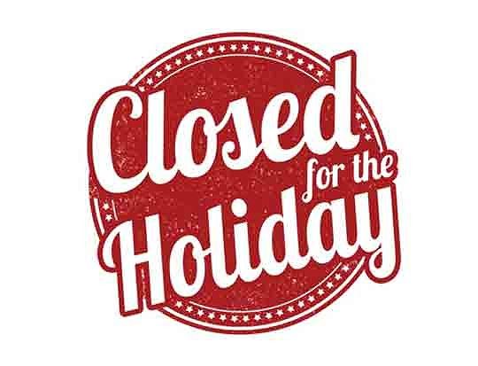 Closed for Holiday