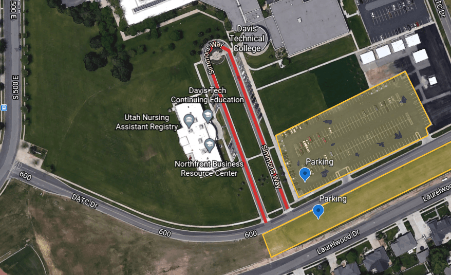 DTC Northfront Center Parking during construction