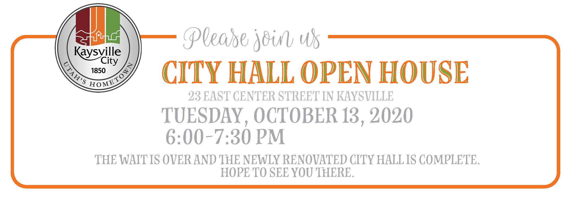 City Hall Open House 2020