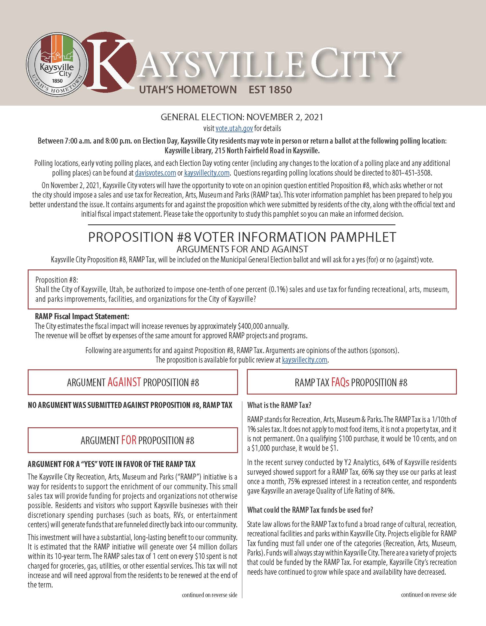 Prop 8 - Voter Information Pamphlet_Page_1