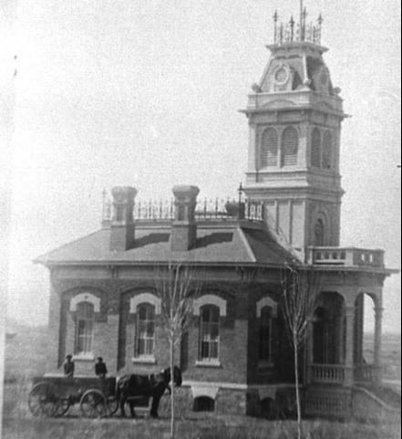 Kaysville first City Hall on corner of 3rd west highway