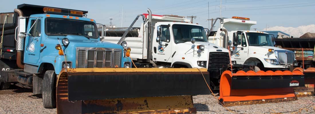 Many Snow Plow Trucks