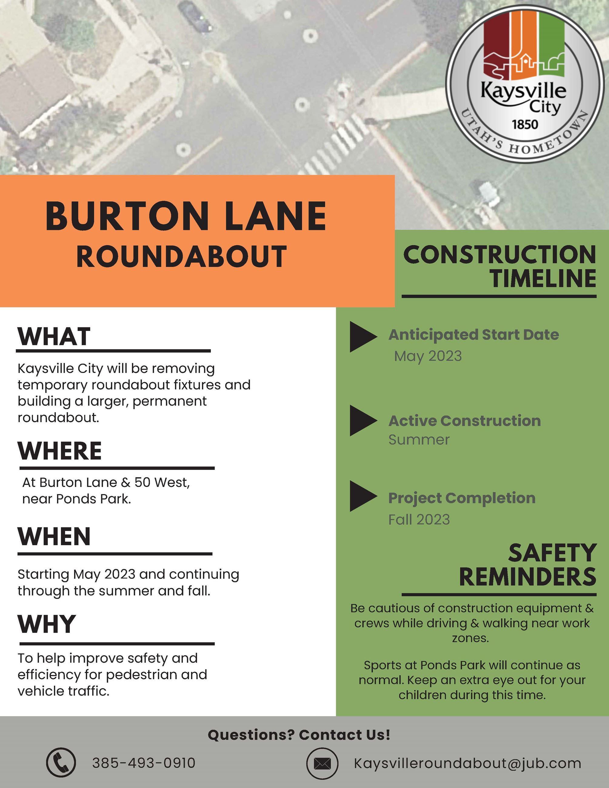 Burton Lane Roundabout Flyer