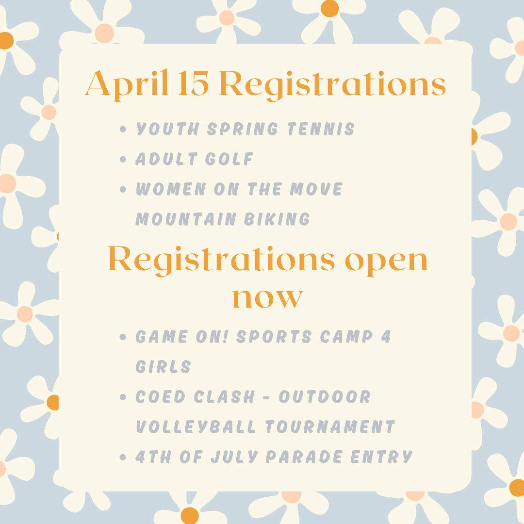 April 15th Registration