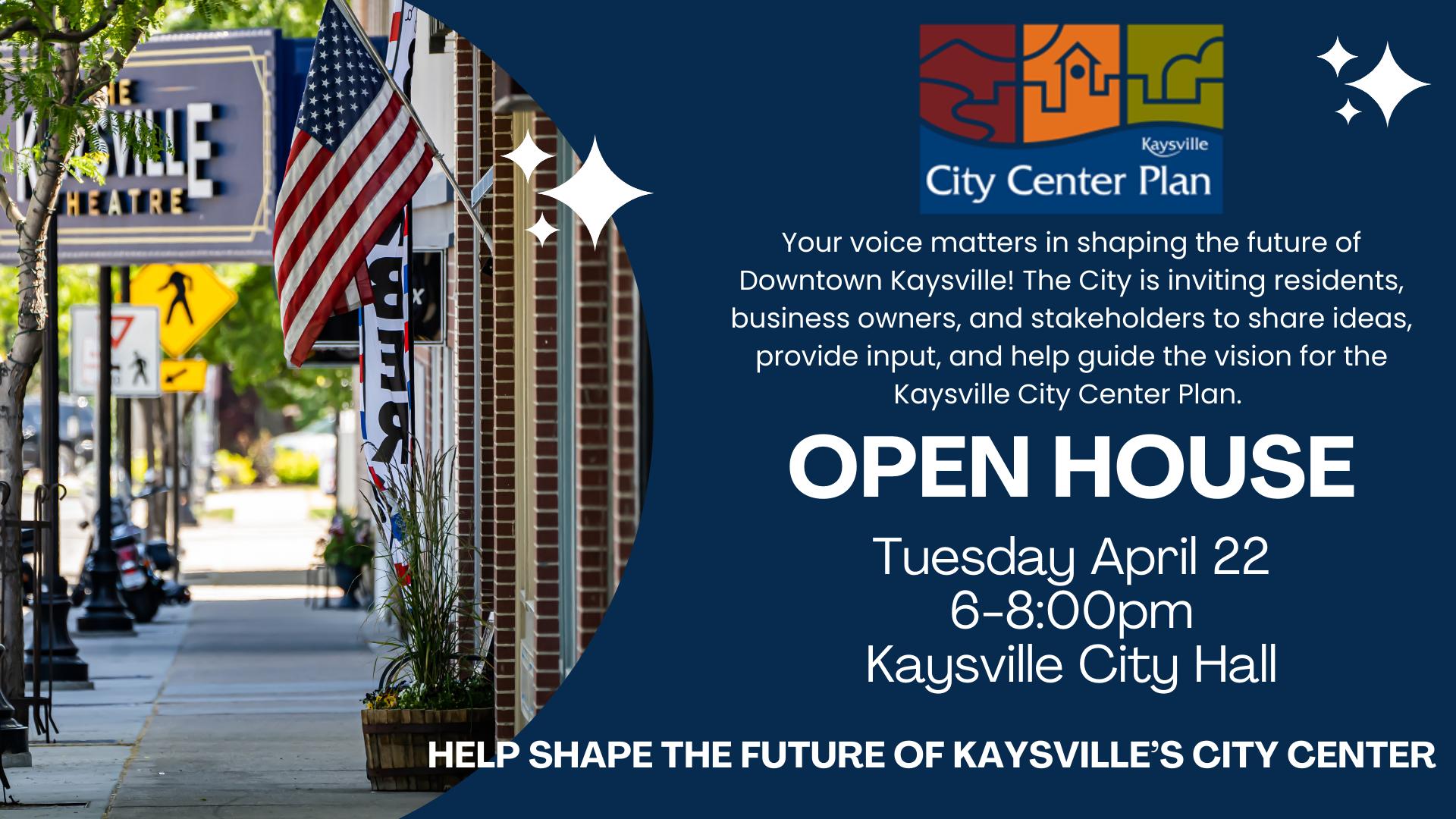 Kaysville City Center Plan Open House