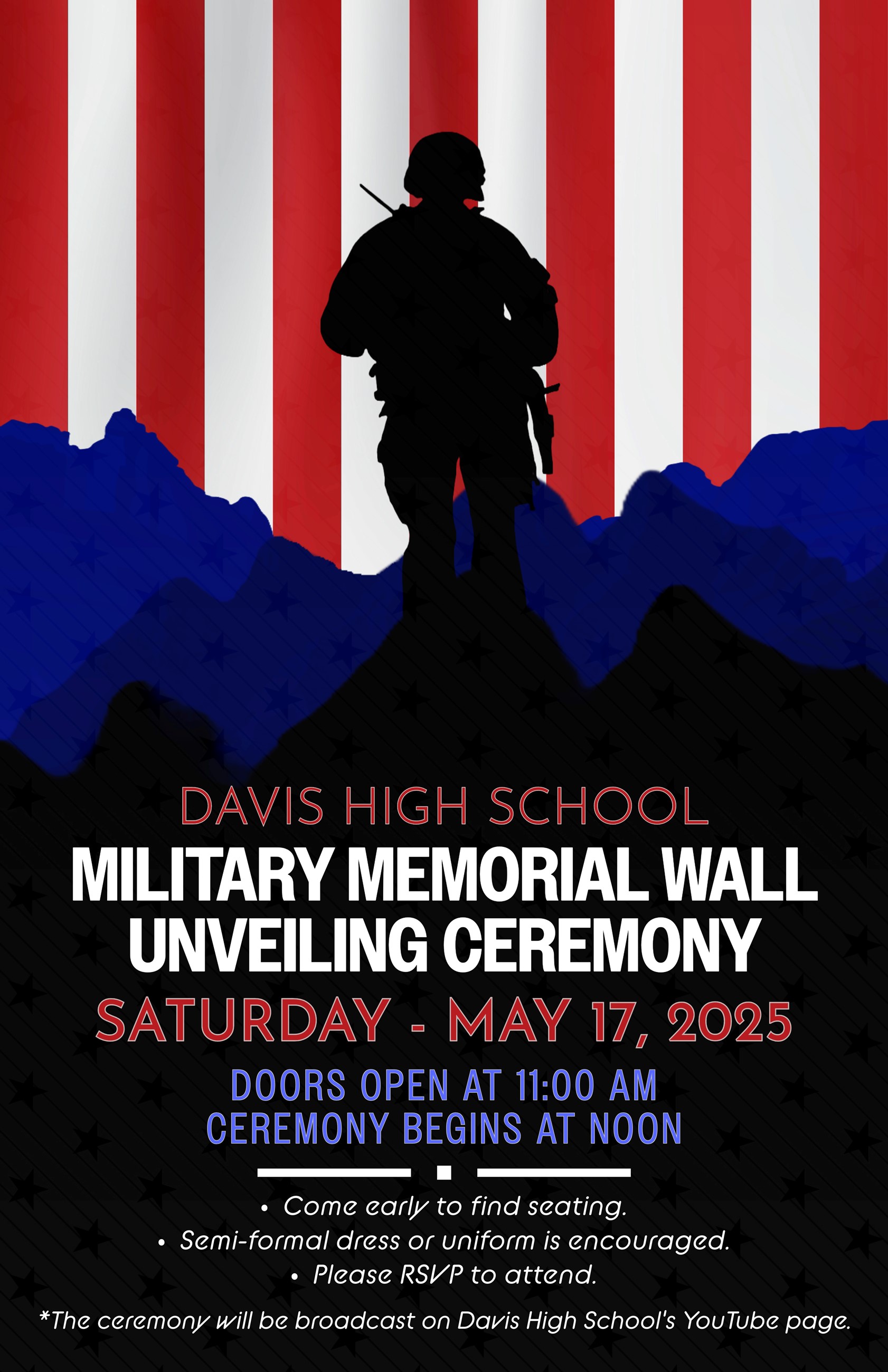 Davis High School Military Wall Unveiling
