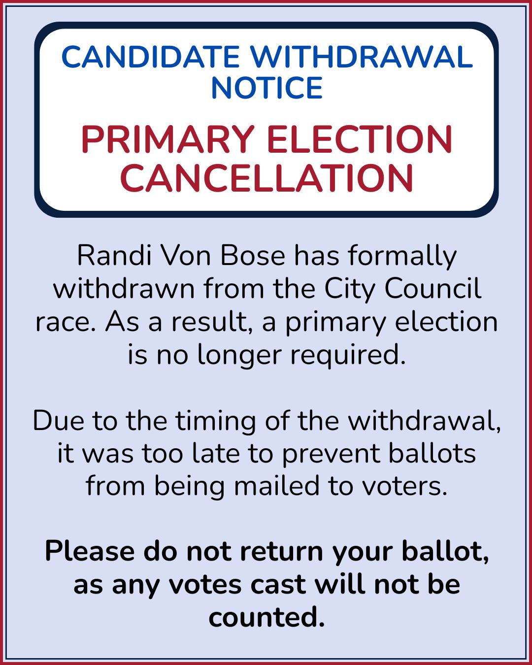 Candidate Withdrawal