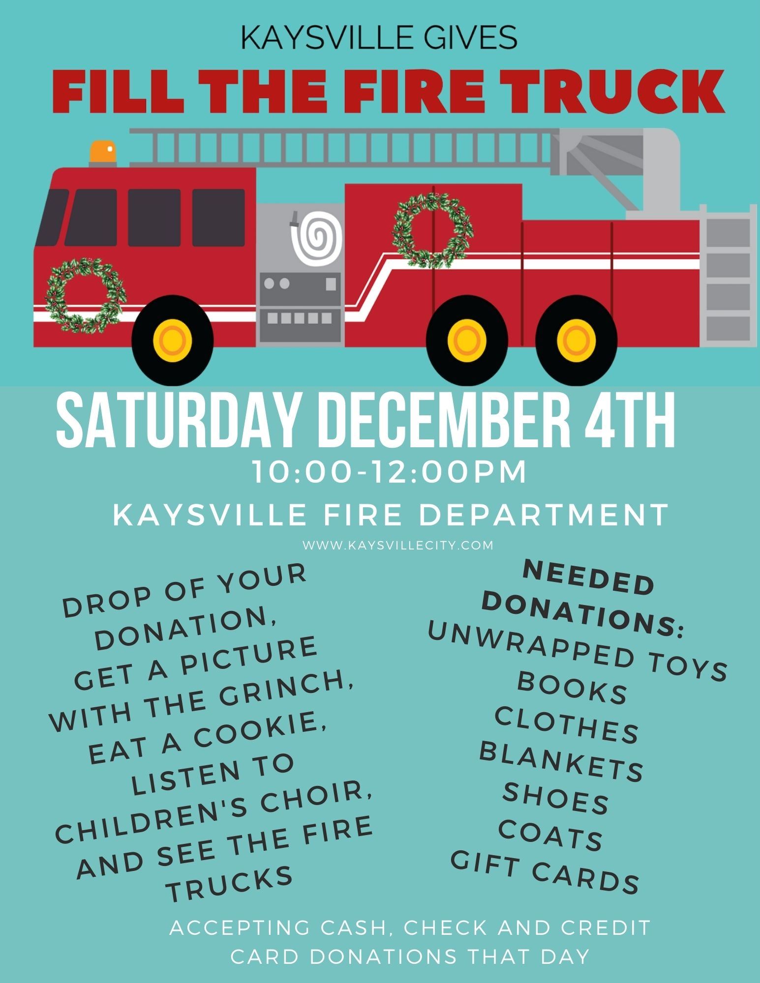 Fill the Fire Truck Flyer