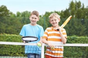 Kids Playing Tennis