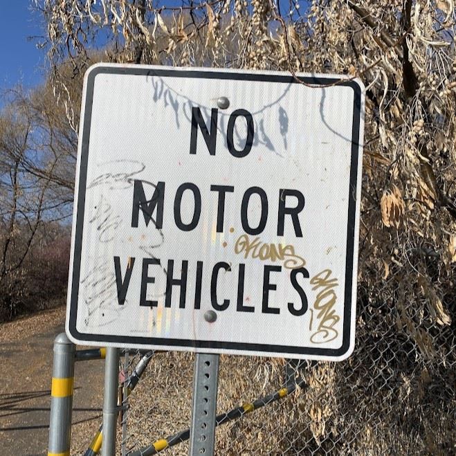 Sign Damage along Rail Trail