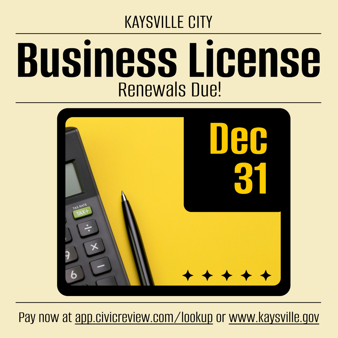Business License Renewals Due