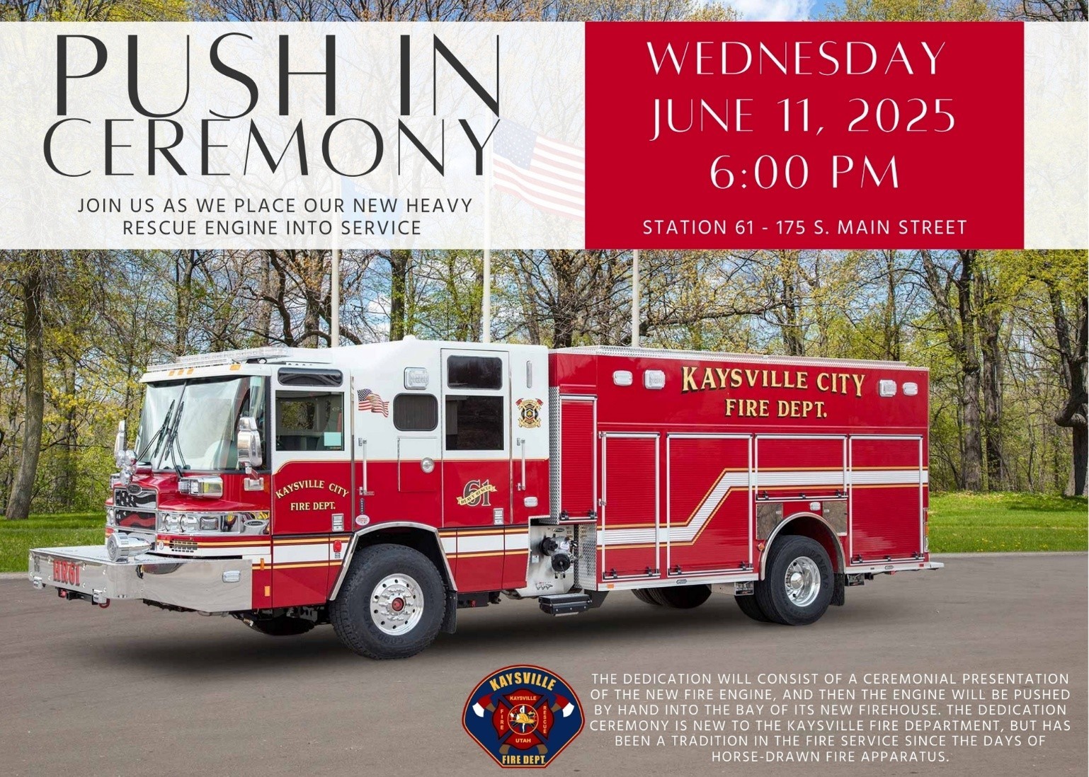 KFD Push-In Ceremony